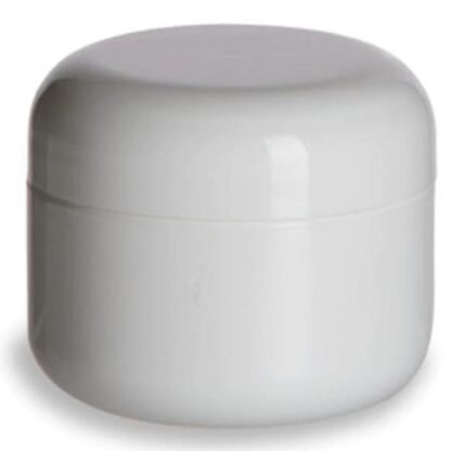 1 oz White Double-Wall Plastic Jar
