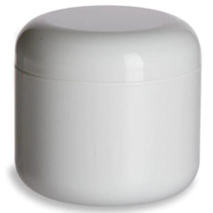 4 oz White Double-Wall Plastic Jars