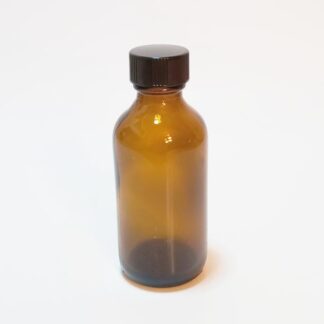 2 oz Glass Amber Bottle with Traditional Cap